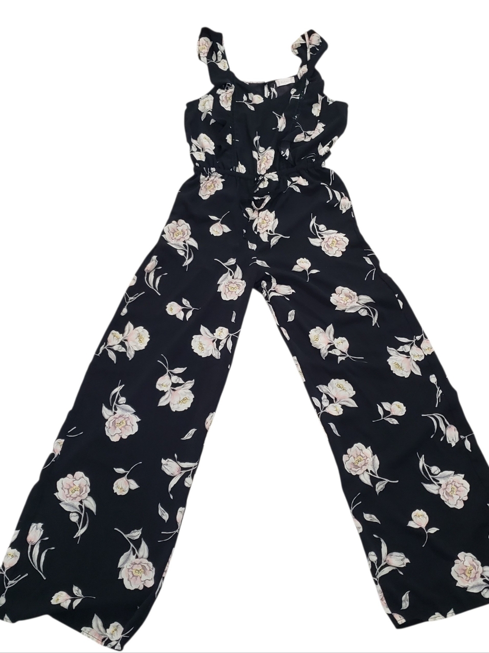 ALTAR'D STATE Black Jumpsuit with Floral Print | Small